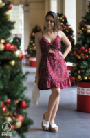 Front Twist Mid Dress